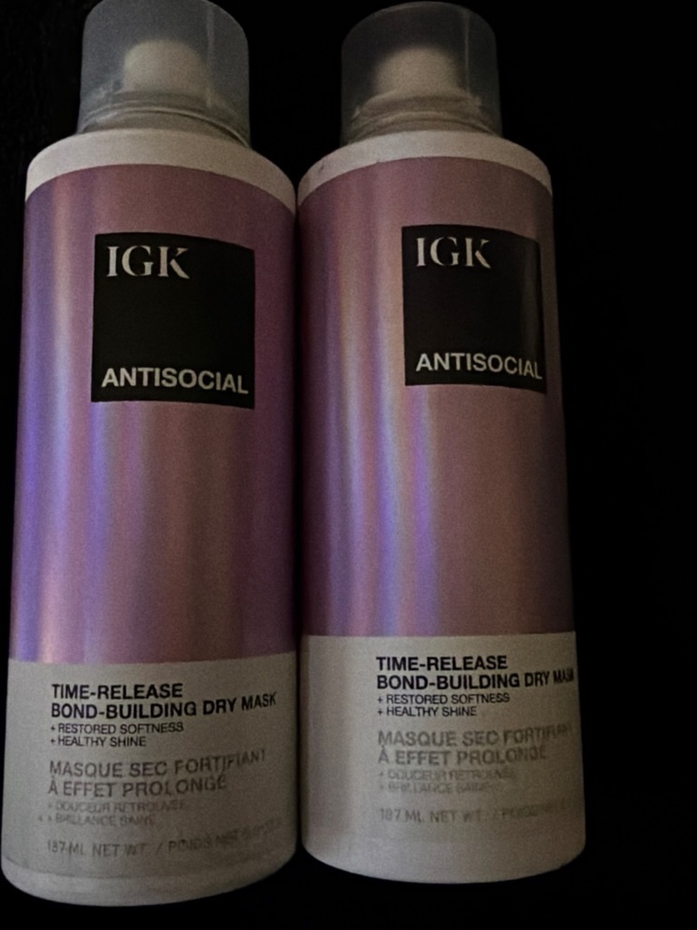 GK Antisocial Time-Release Bond-Building Dry Mask – Purple Bottle